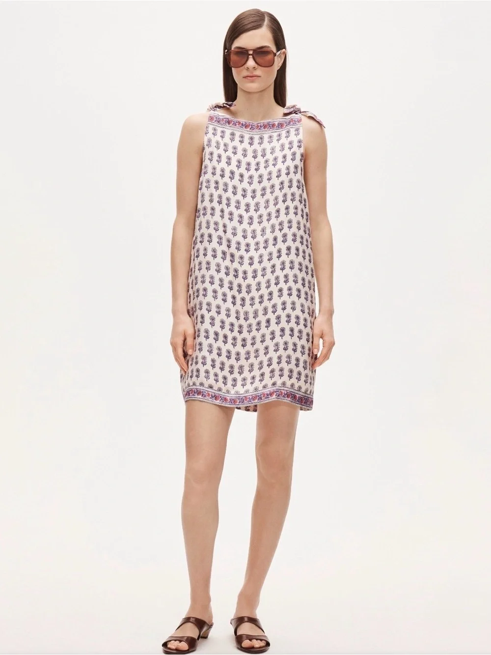 Jcrew Sadie mini dress in lilac block print NWT XL Tall